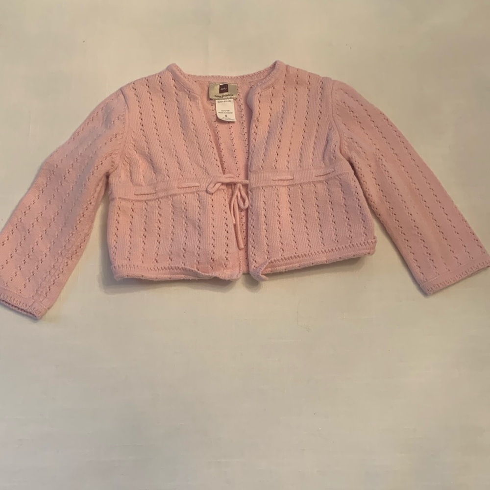 A favorite. Pink Tea Cardigan. size Small/12 Months